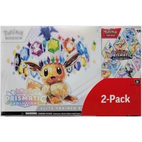 Costco Pokémon Prismatic Evolutions 2-Pack: Elite Trainer Box & Booster Bundle