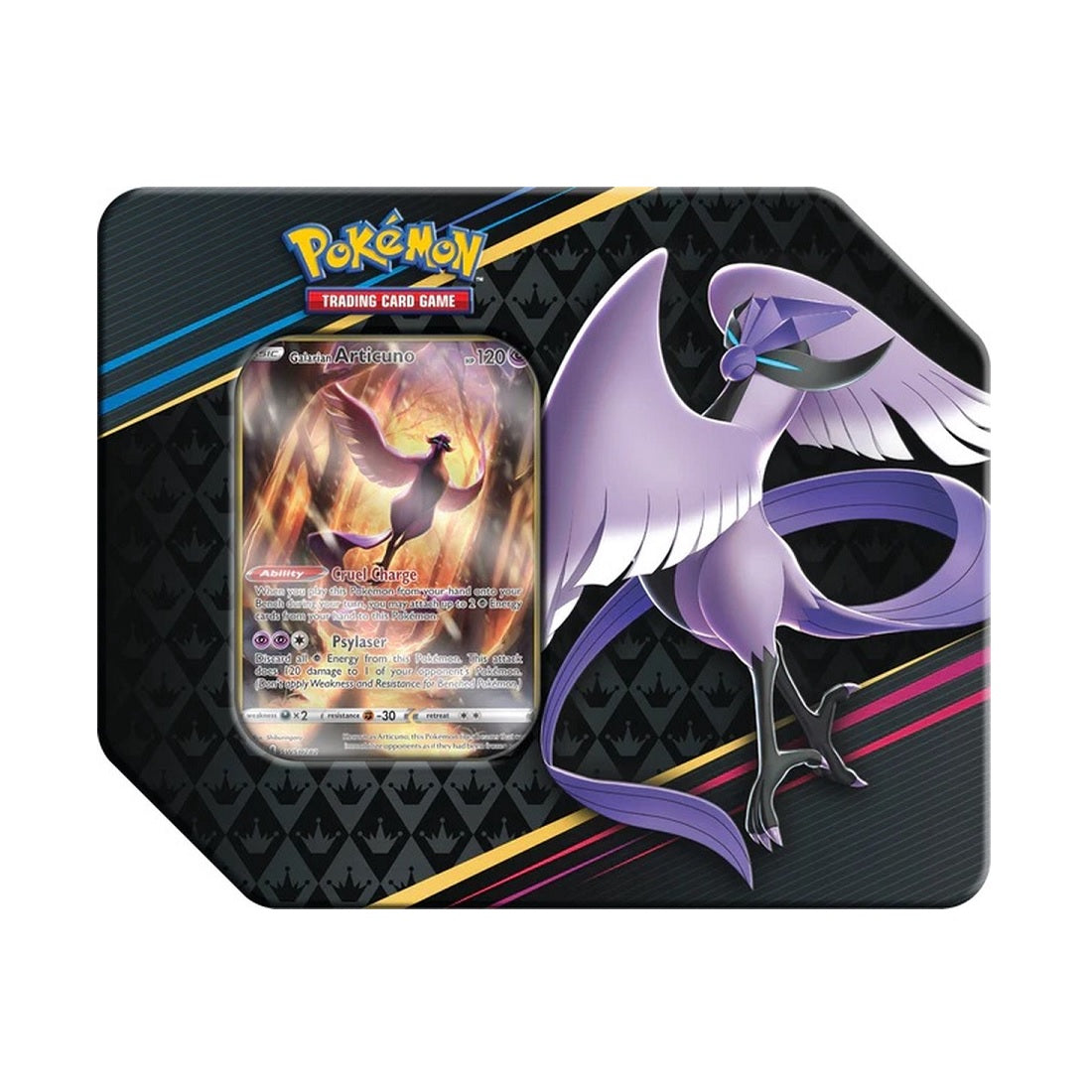 Crown Zenith Galarian Articuno Tin