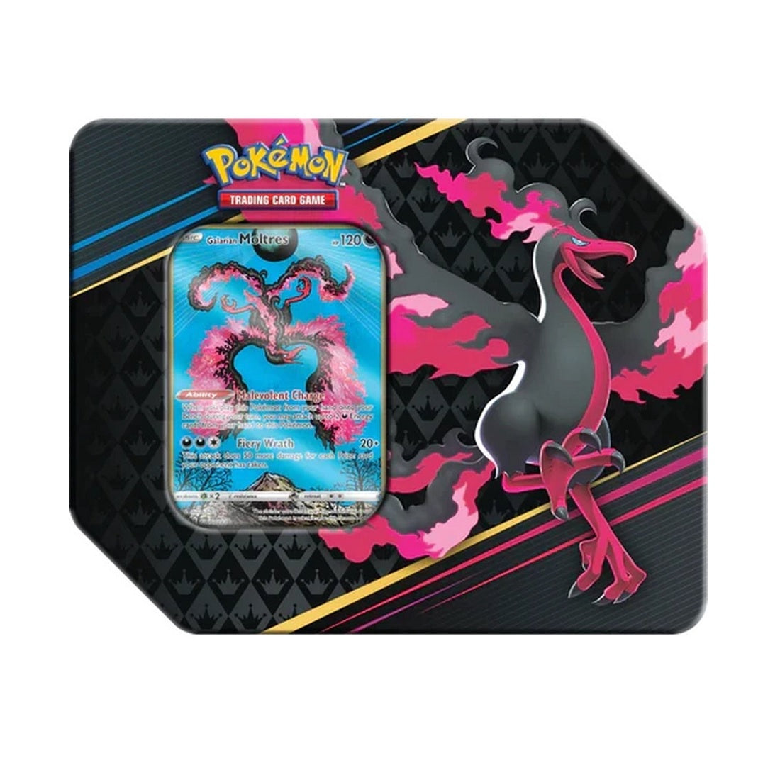 Crown Zenith Galarian Moltres Tin