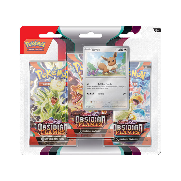 Obsidian Flames 3 Pack Blister – Eevee