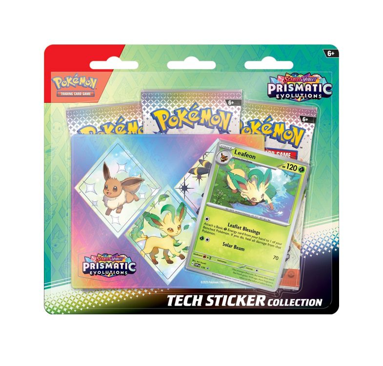 Prismatic Evolutions Tech Sticker Collection Leafeon