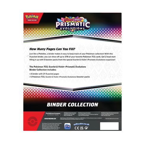 Prismatic Evolutions Binder Collections
