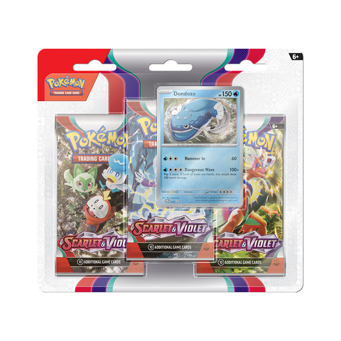 Scarlet & Violet 3 Pack Blister – Dondozo